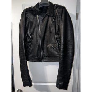 Rick Owens Leather Biker Jacket